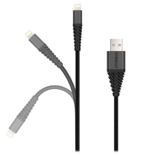 OtterBox Lightning to USB-A Cable (1M) for  Apple iPhone/iPad/MacBook - Black