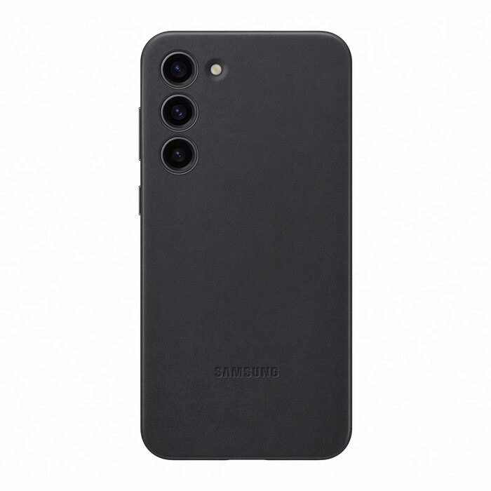 Samsung Leather Cover for Galaxy S23+ (S23plus ) - Black