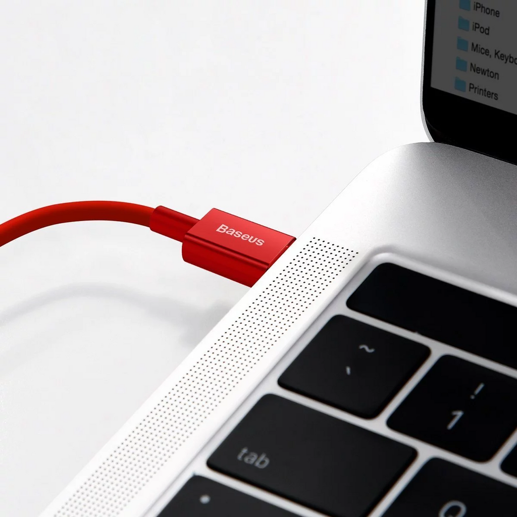 Baseus Superior Series USB-C to Lightning 20W Fast Charging Cable Cord 2M - Red