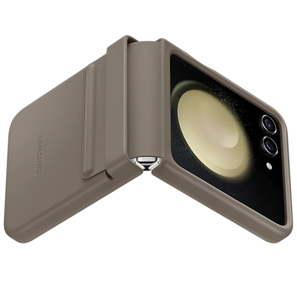 Samsung Flap ECO-Leather Case for Galaxy Z Flip5 Case - Etoupe