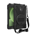 Strike Rugged Case With Hand Strap & Lanyard for Samsung Tab Active5- Black