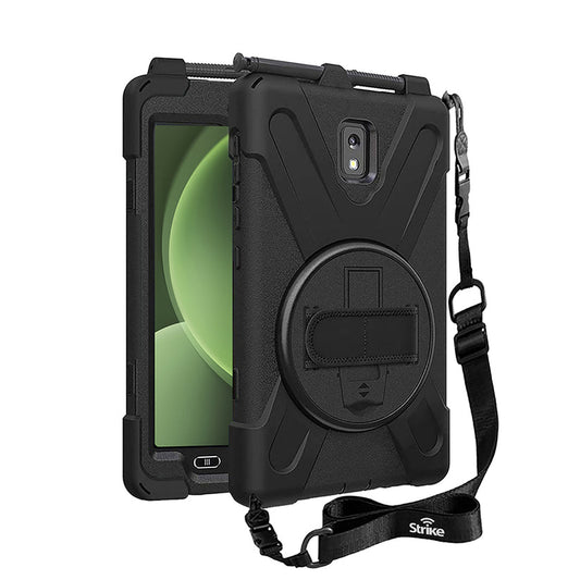 Strike Rugged Case With Hand Strap & Lanyard for Samsung Tab Active5- Black