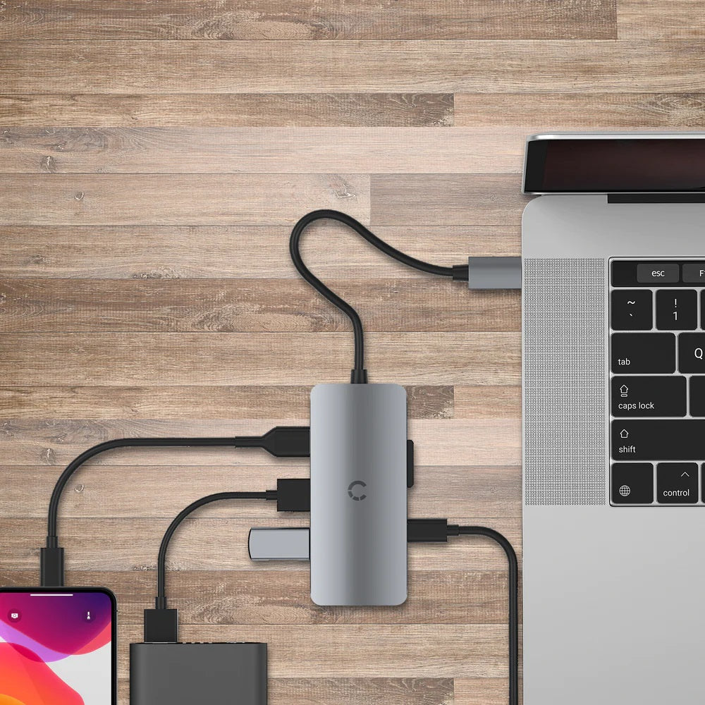 Cygnett Unite SlimMate USB-C Hub - Black
