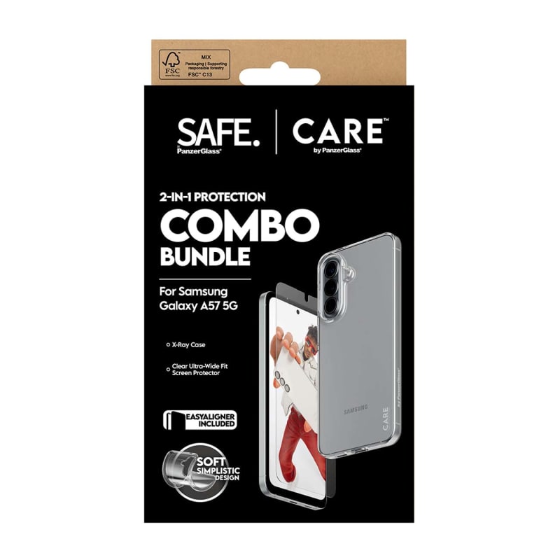 CARE by PanzerGlass 2-in-1 Bundle for Samsung Galaxy A57 5G - Clear