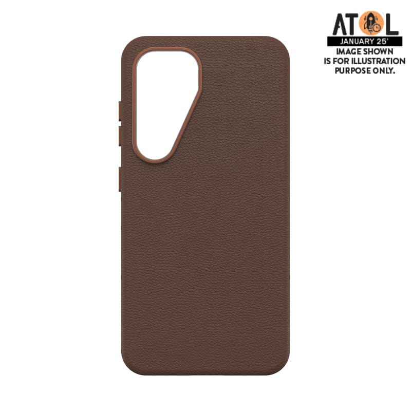 OtterBox Symmetry Cactus Leather Case for Samsung Galaxy S25 - Rich Adobe