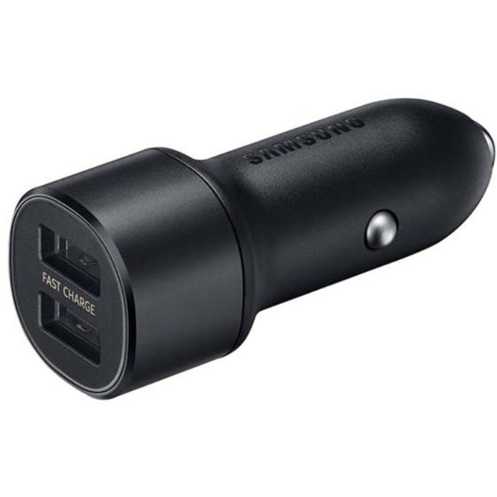 Samsung USB-C Dual Car Charger 30W 15W + 15W with Combo Cable - Black