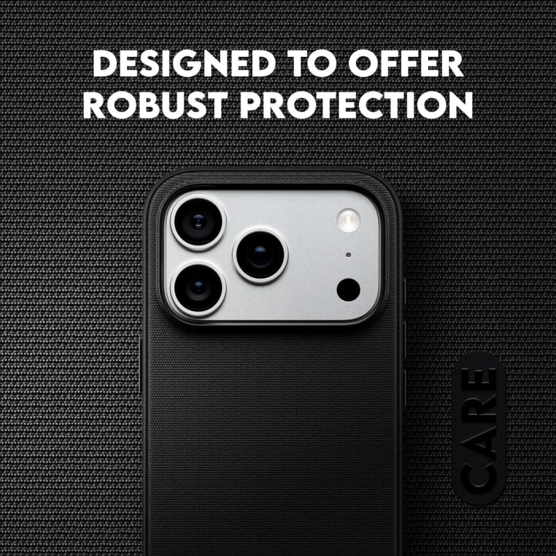 CARE by PanzerGlass Fusion Fabric MagSafe Case for iPhone 18 Pro, 17 Pro - Black