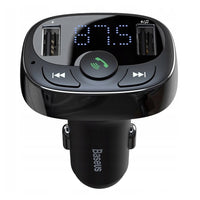 Thumbnail for Baseus Car Bluetooth MP3 FM Transmitter Charger ( Micro SD+ DUAL USB charging) - Black
