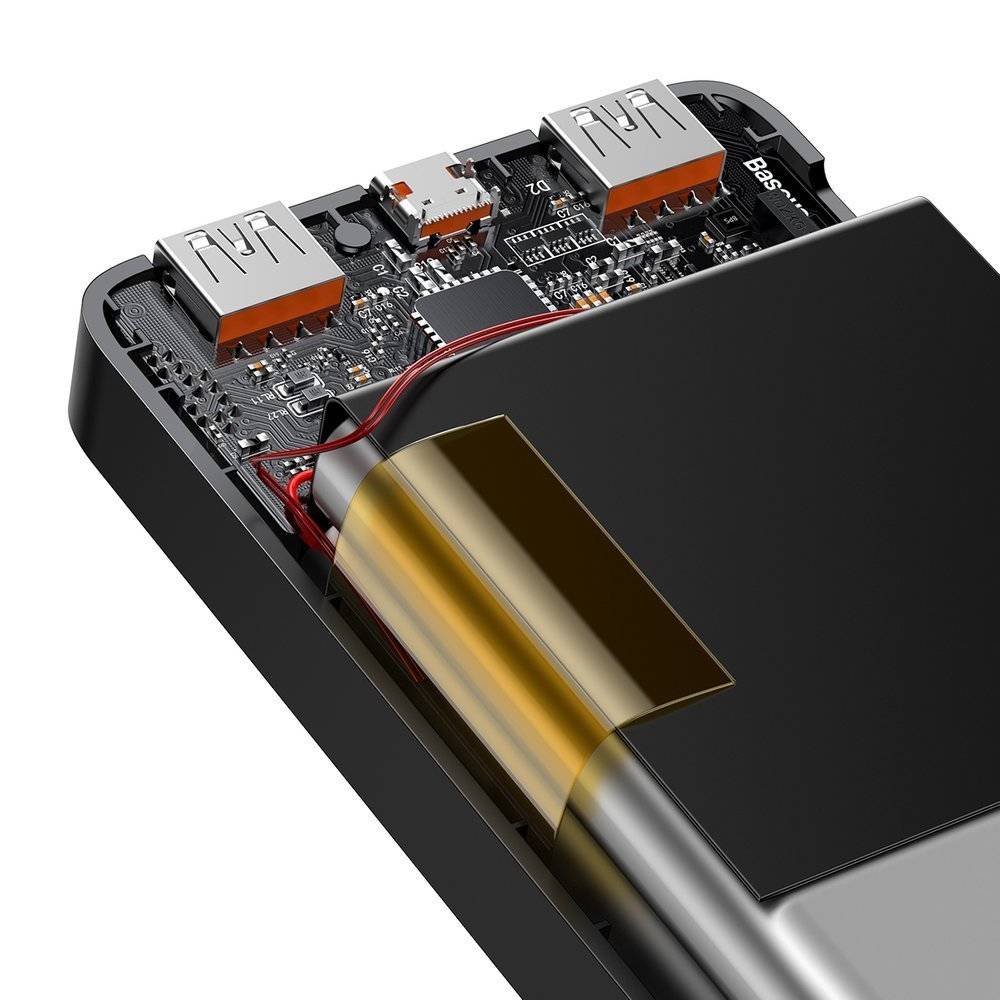 Baseus 20W 10000mAh Bipow Digital Display Power bank - Black