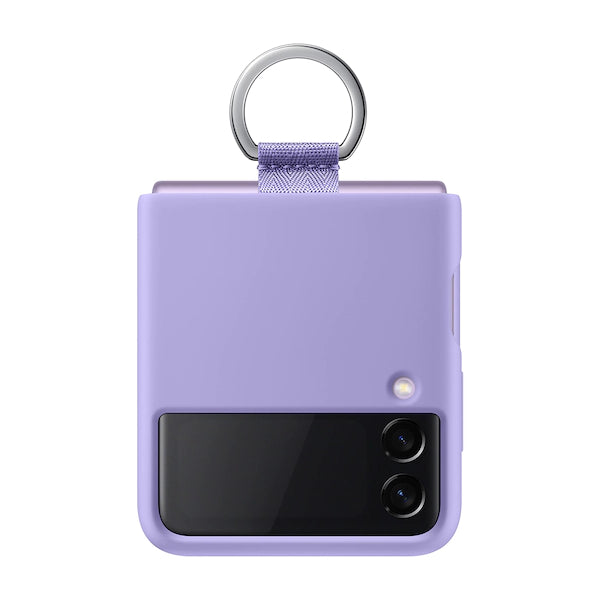 Samsung Silicone Cover With Ring for Galaxy Flip 3 - Lavender