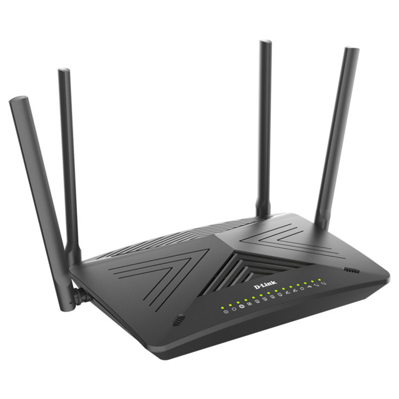 D-LINK Dual Band Wireless AX3000 VDSL2 / ADSL2+ Modem Router with VOIP - Black