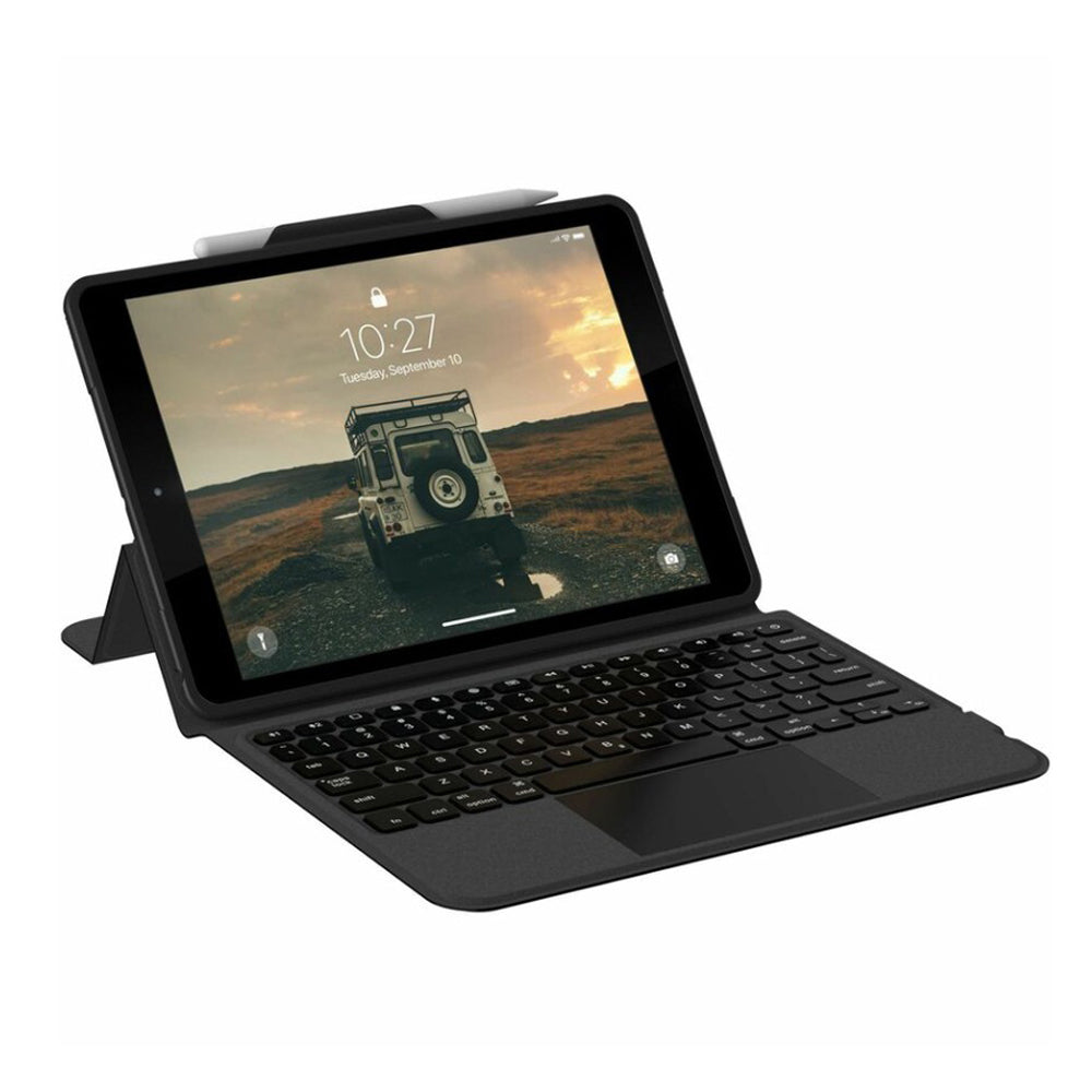 UAG Rugged Integrated iPad (10.2") Bluetooth Keyboard Case with Trackpad - Black