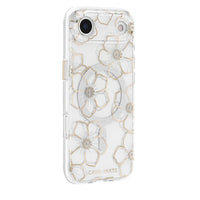 Thumbnail for Case-Mate Floral Gems MagSafe Case for Apple iPhone Air- Gold
