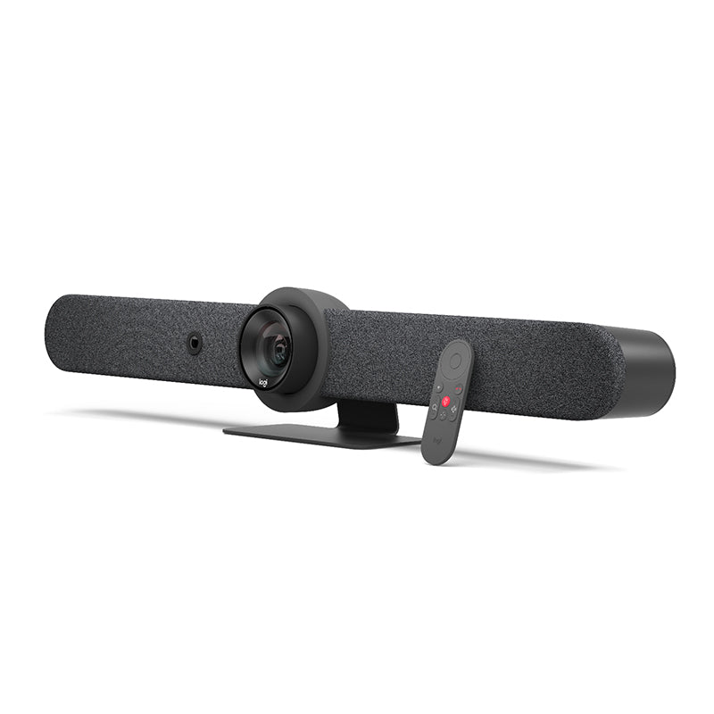 Logitech Rally Bar all In One 4k Ultra HD Video Bar Built In Speaker & Mic 2YR WT - Graphite