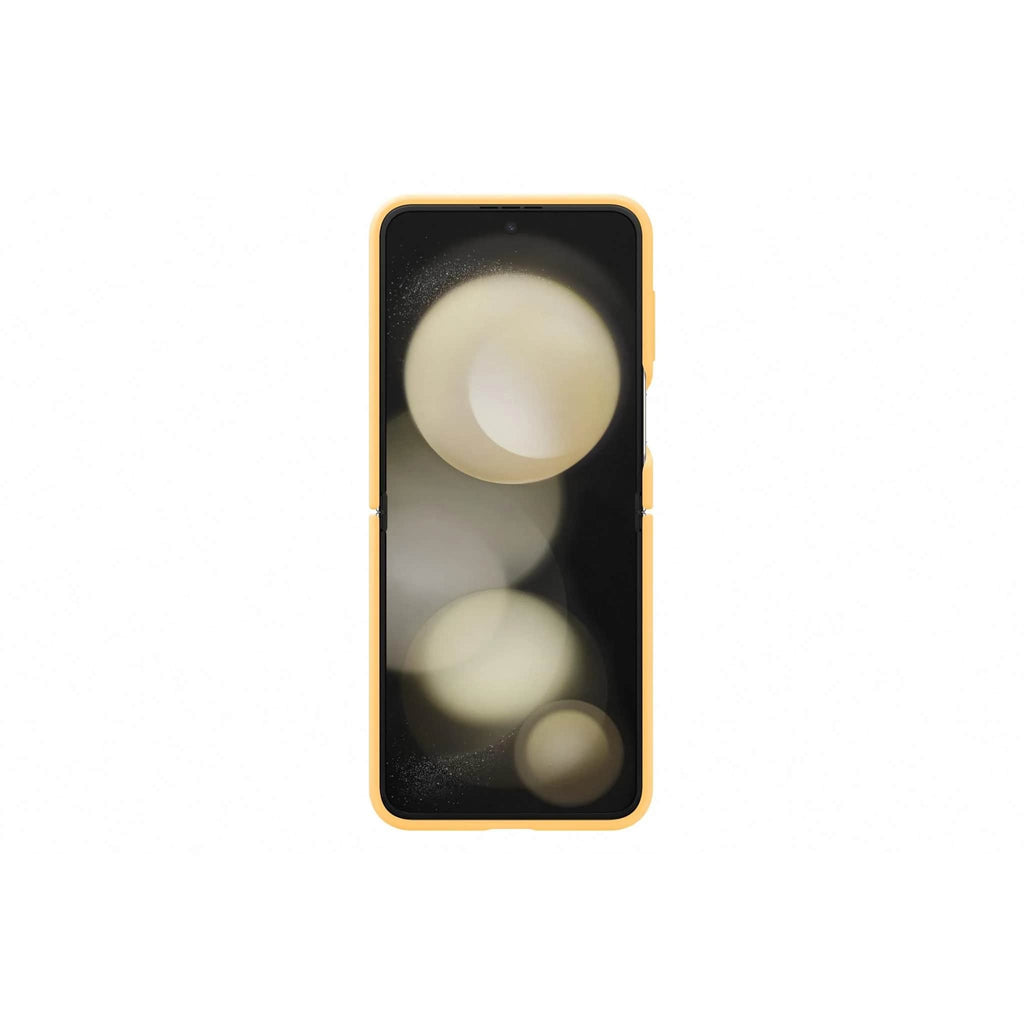 Samsung Silicone Case with Ring for Galaxy Z Flip5 - Apricot