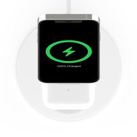 Thumbnail for Belkin 2-in-1 Wireless Charger Stand with MagSafe - White