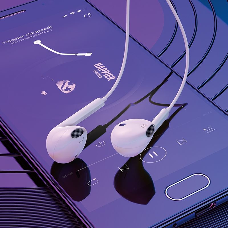 Hoco M101 Crystal USB-C Handsfree - White