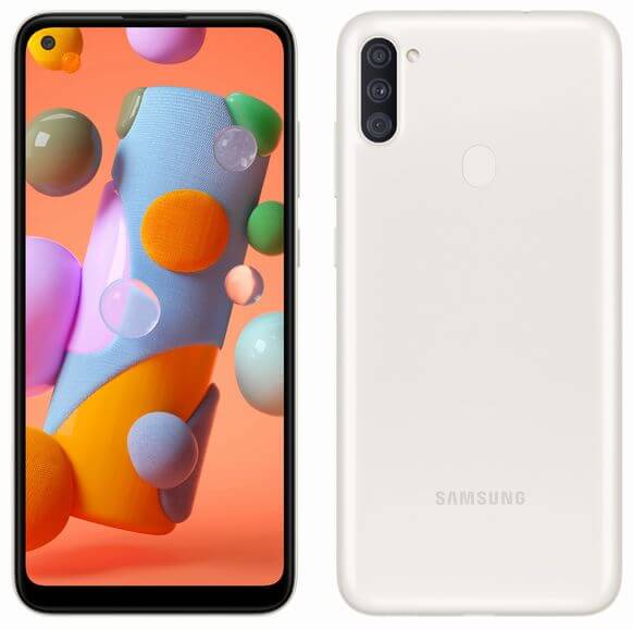 Samsung Galaxy A11 Single-SIM 32GB ROM + 2GB RAM 4G LTE Smartphone - White