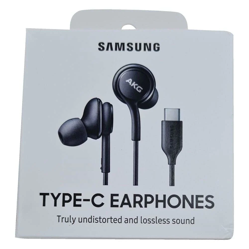 Samsung AKG Type-C In-Ear Earphones - Black (S22|S20|S21|Note 20| Ultra|Samsung USB-C phones)