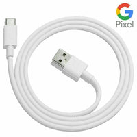 Thumbnail for Google USB A to USB-C Cable for PIXEL 7/6/5/4/3 - Data + Charging Cable - White