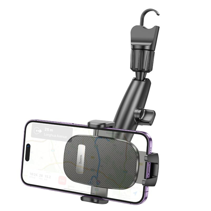 Hoco H17 Waves Rear view Mirror Car Holder DUAL Axis Design- Black