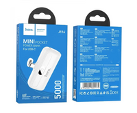 Thumbnail for Hoco J116 5000mAh Pocket Power Bank with USB-C Connector - White