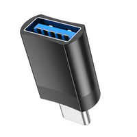 Thumbnail for Hoco UA17 USB-C Male to USB-A Female OTG Adapter - Black