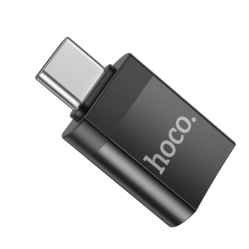 Hoco UA17 USB-C Male to USB-A Female OTG Adapter - Black