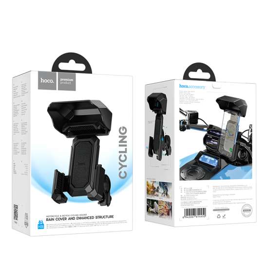 Hoco H31 Smartphone Holder for Bike/Motorcycle Handlebar - Black