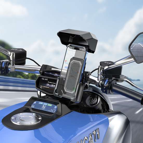 Hoco H31 Smartphone Holder for Bike/Motorcycle Handlebar - Black