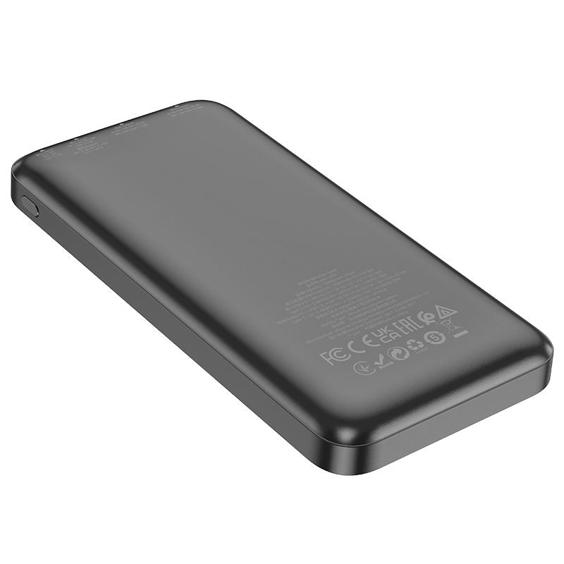 Hoco J101 10000 mAh 22.5W Ultra Thin Astute Power Bank - Black