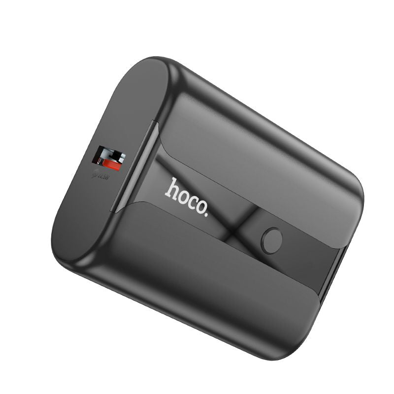 Hoco Q3 Pro Mini Size QC Charge LED PD 22.5W+20W Power Bank 10000mAh - Black