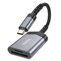 Thumbnail for Hoco UA25C USB-C 2 in 1 Card Reader - Gray