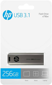 Thumbnail for HP USB 3.1 Flash Drive 256GB - Silver