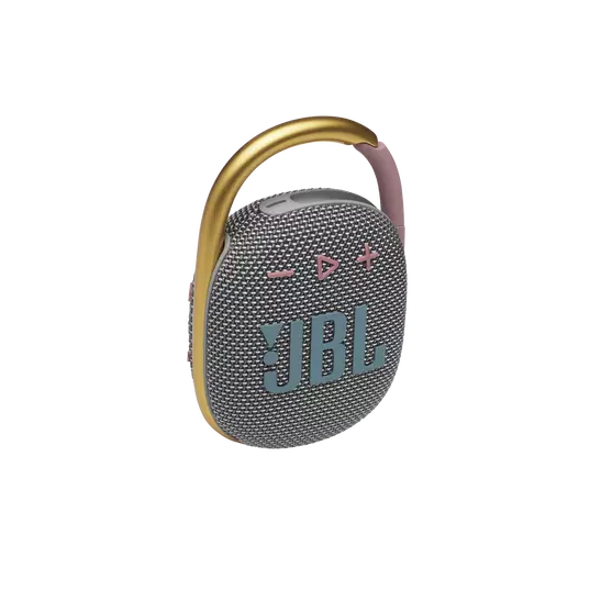 JBL Clip 4 Ultra-portable Waterproof Speaker - Grey/ Pink
