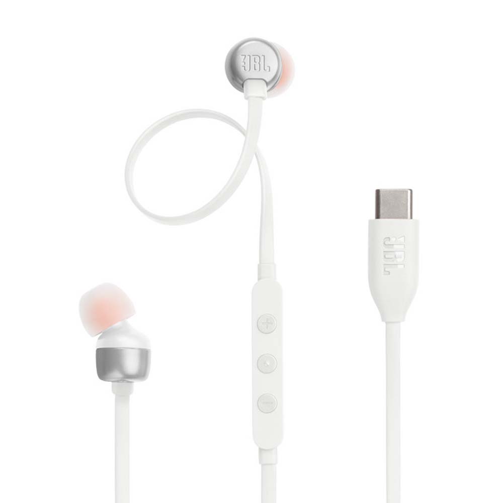 JBL Tune 310C USB-C Wired In-Ear Headphones - White