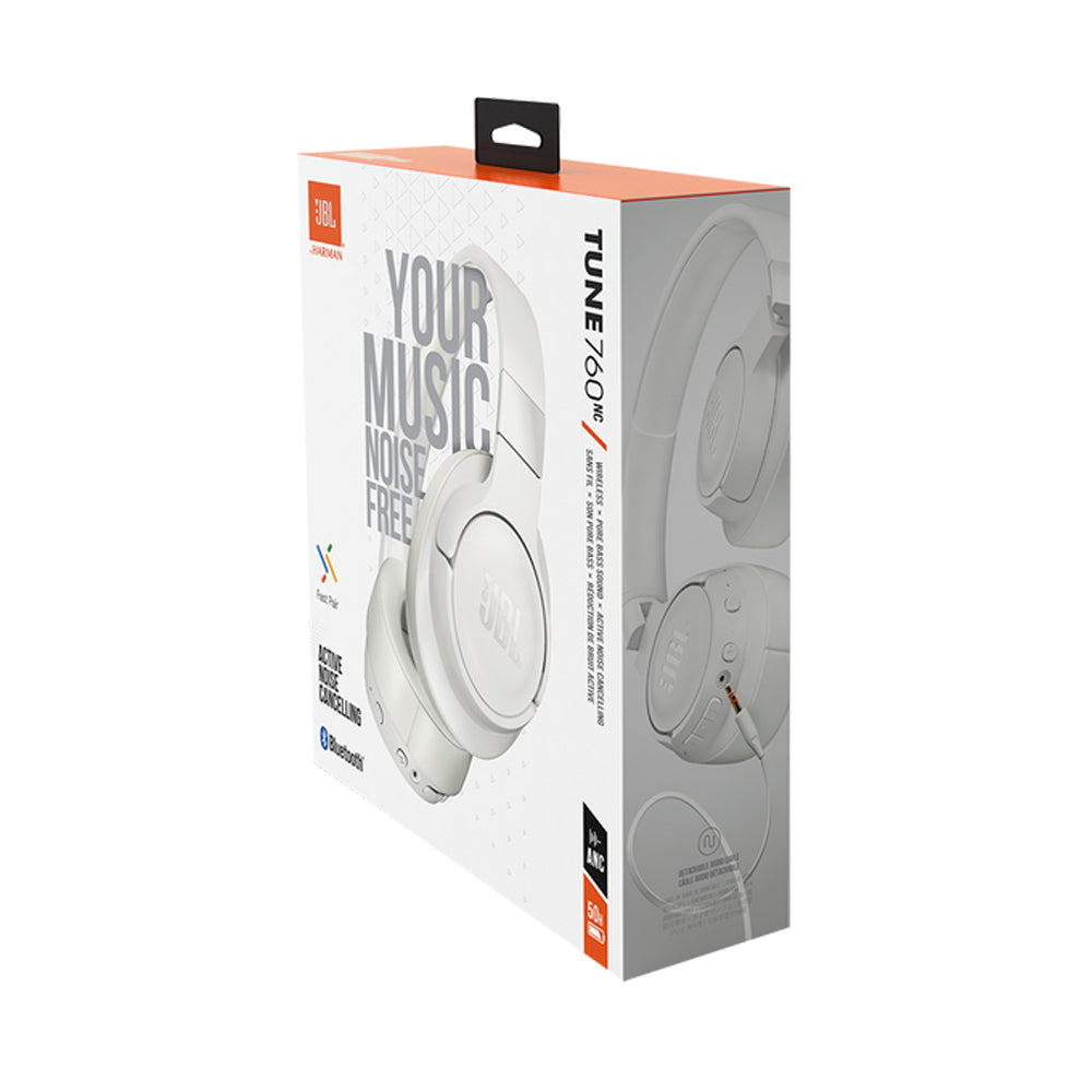 JBL Tune 760NC Wireless Noise Cancelling Headphone - White