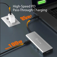 Thumbnail for JCD401 USB4 Dual Display 4K Multi-Port Docking Hub - Featuring Intel USB4 Controller