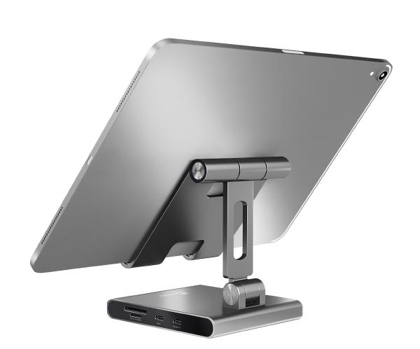 J5create JTS224 Multi-Angle Stand with Docking Station for iPad Pro