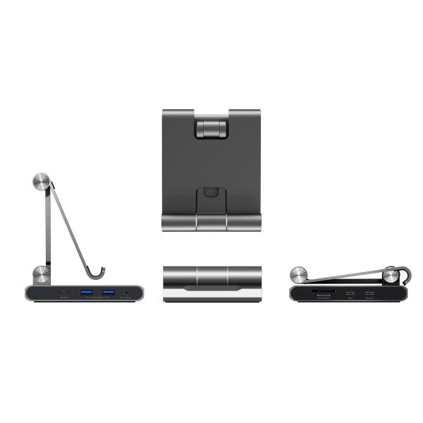 J5create JTS224 Multi-Angle Stand with Docking Station for iPad Pro