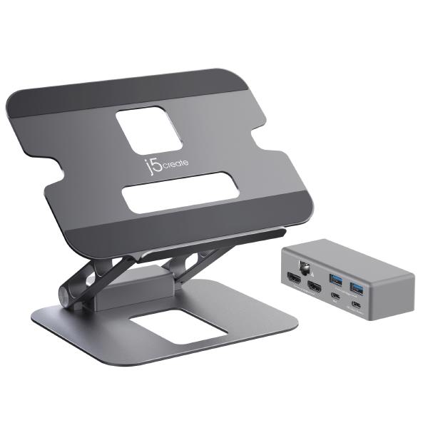 J5 Create JTS427 Multi-Angle Dual HDMI Docking Stand