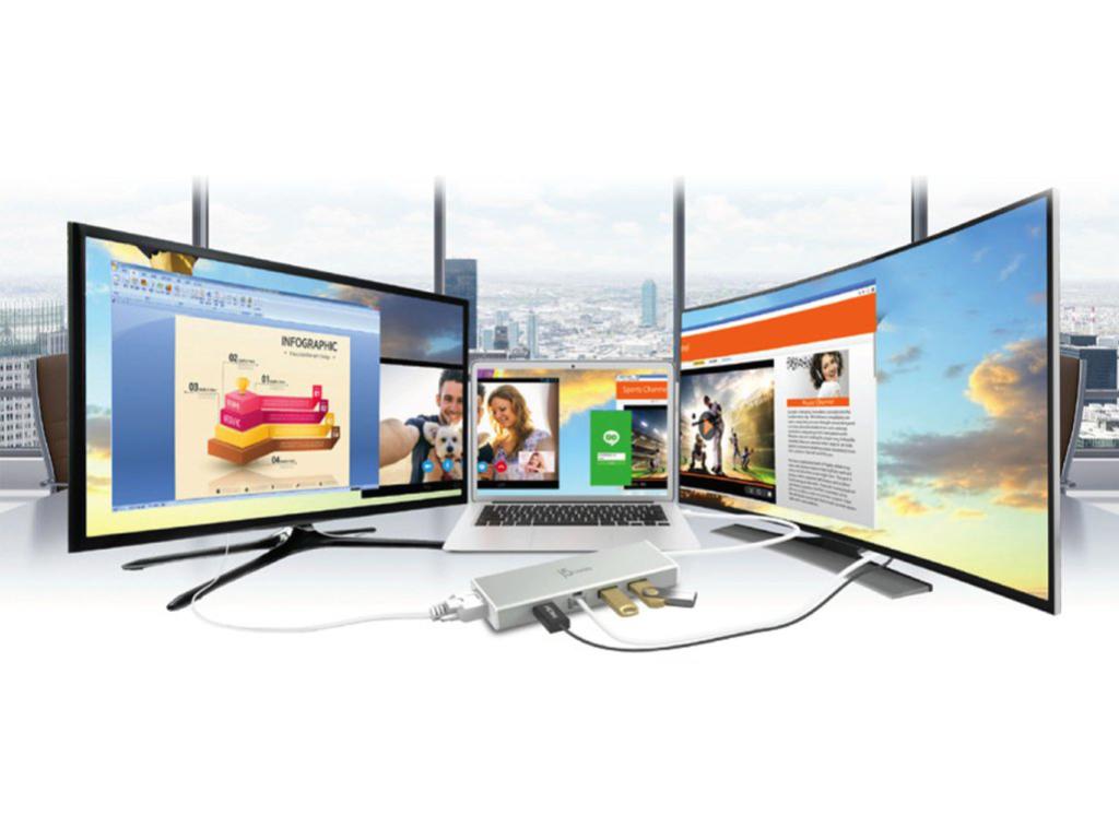 J5create JUD380 USB 3.0 Mini Dock for Dual Display