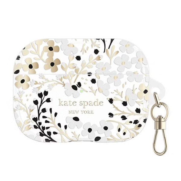 Kate Spade for AirPods Pro Case for 1st / 2nd Gen - Multi Floral Black & White