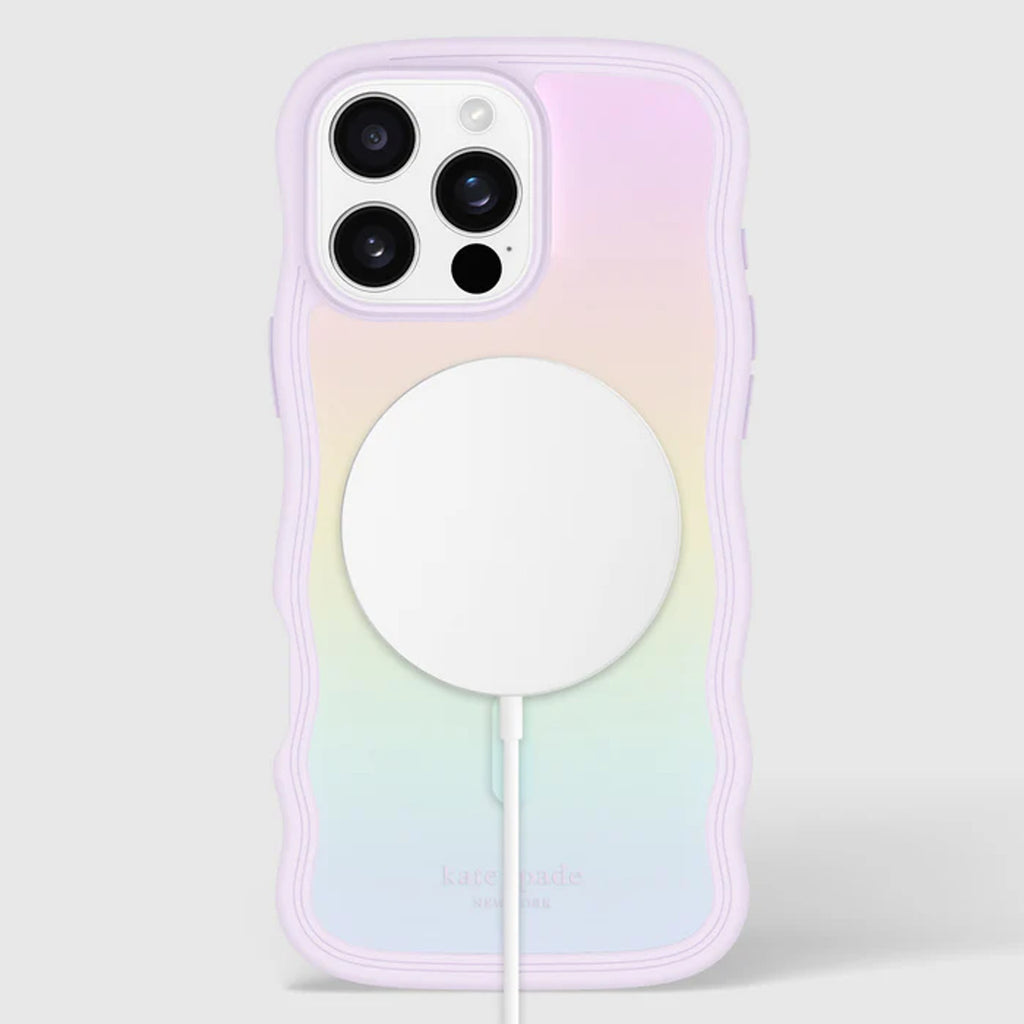 Kate Spade - Wavy Magsafe Case for Apple iPhone 16 Pro Max - Opal Iridescent