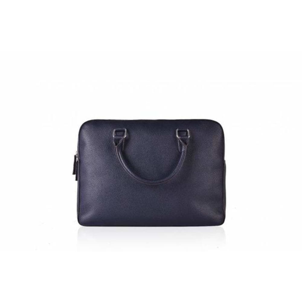Leather United Laptop Bag - Blue (Genuine Leather)