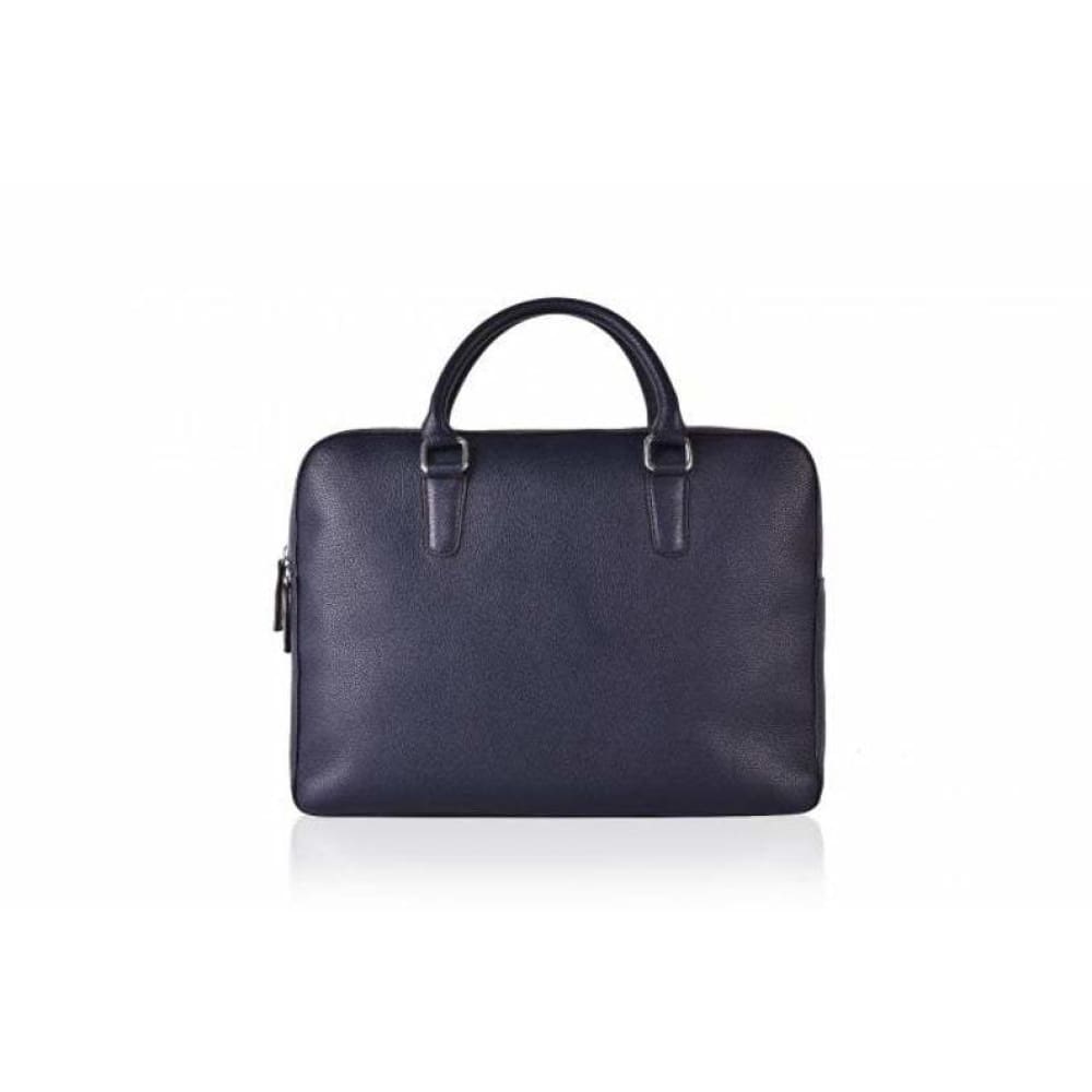 Leather United Laptop Bag - Blue (Genuine Leather)