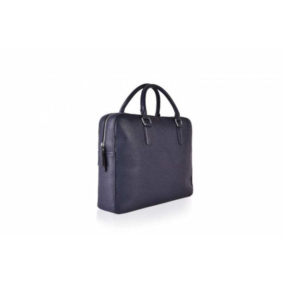 Leather United Laptop Bag - Blue (Genuine Leather)