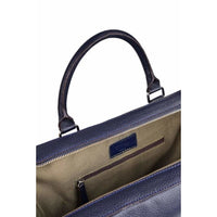 Thumbnail for Leather United Laptop Bag - Blue (Genuine Leather)