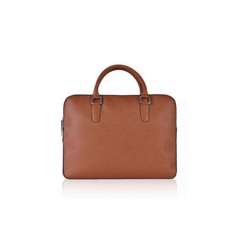Leather United Laptop Bag - Tan (Genuine Leather)