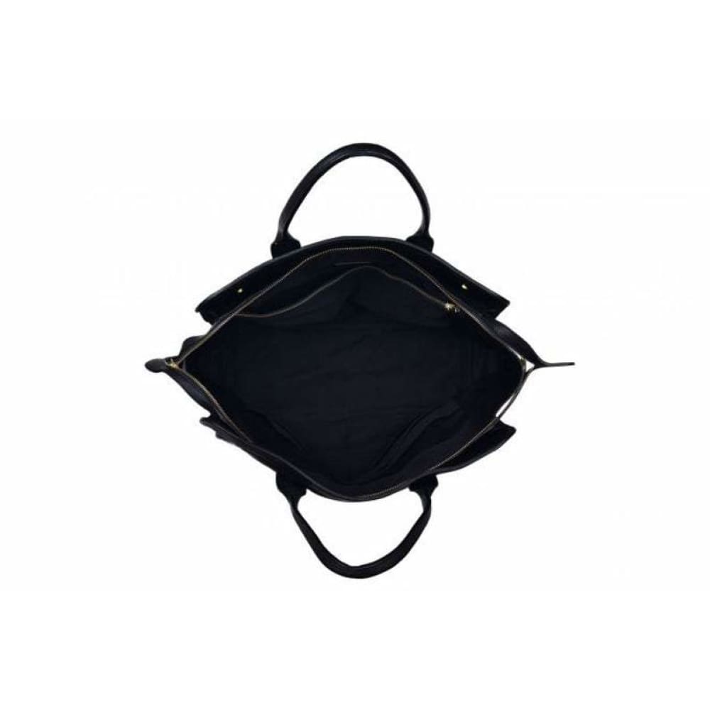 Leather United Weekender - Black (Genuine Leather)